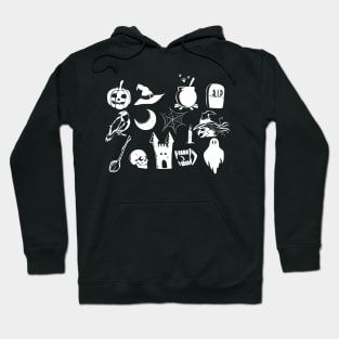 Cute Halloween Pumpkin Ghosts Witches Collection Hoodie